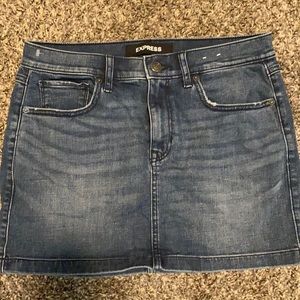 Express jean skirt